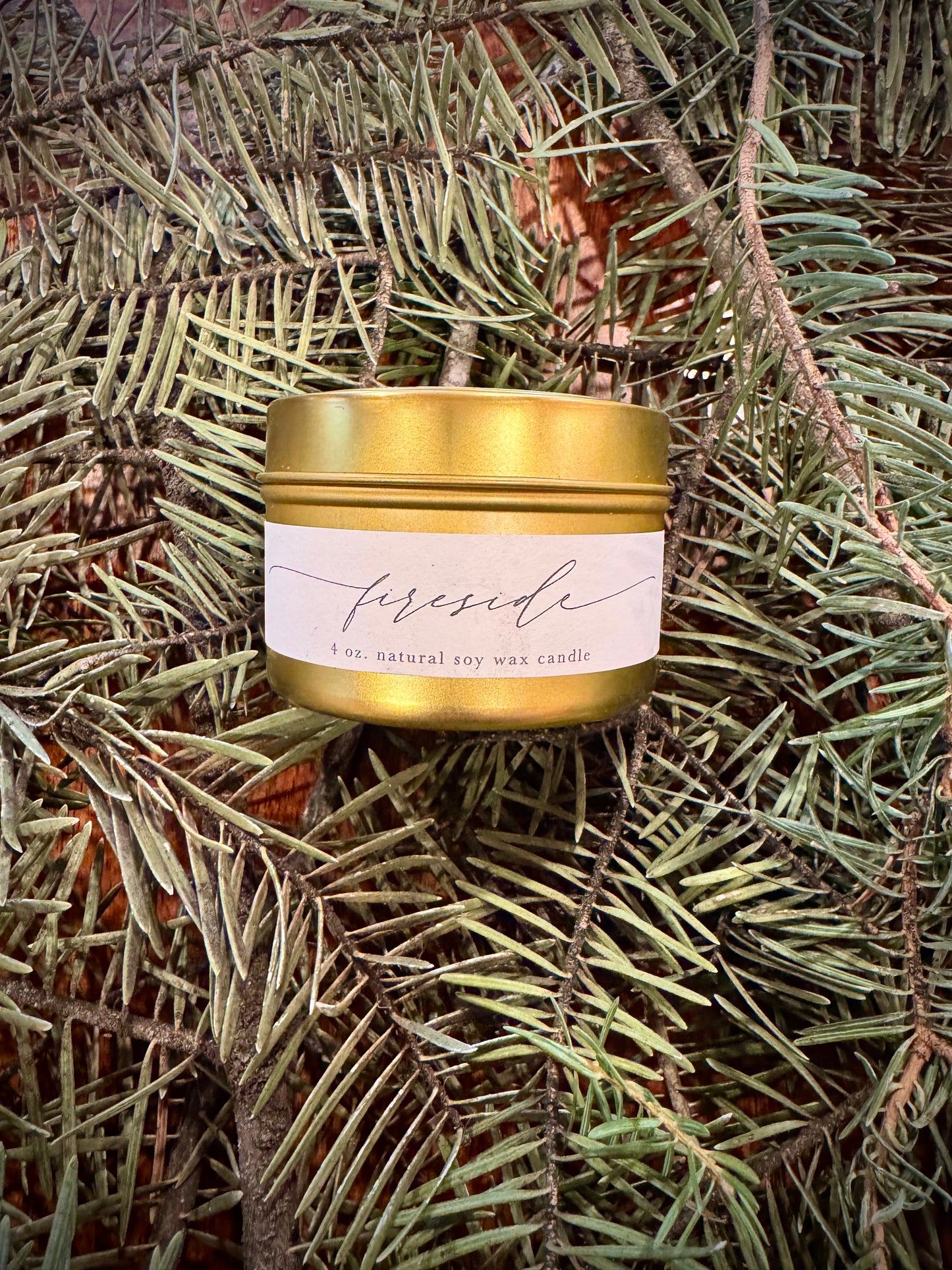 Fireside Frost | Winter Mini Gift Box with Candle, Notecards & Vintage Accent