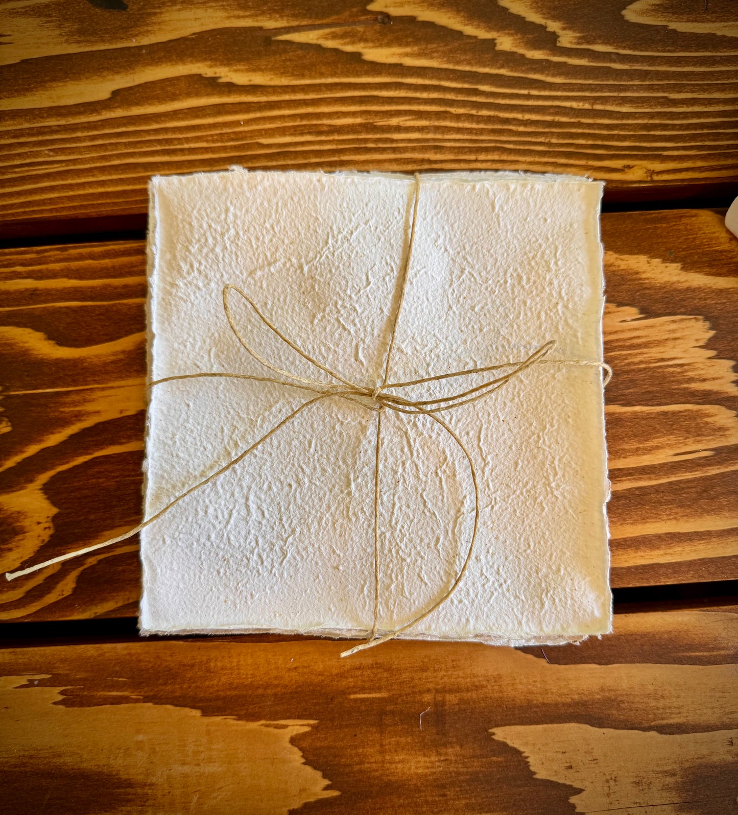 Assorted Handmade Botanical Paper Squares - Set of 6