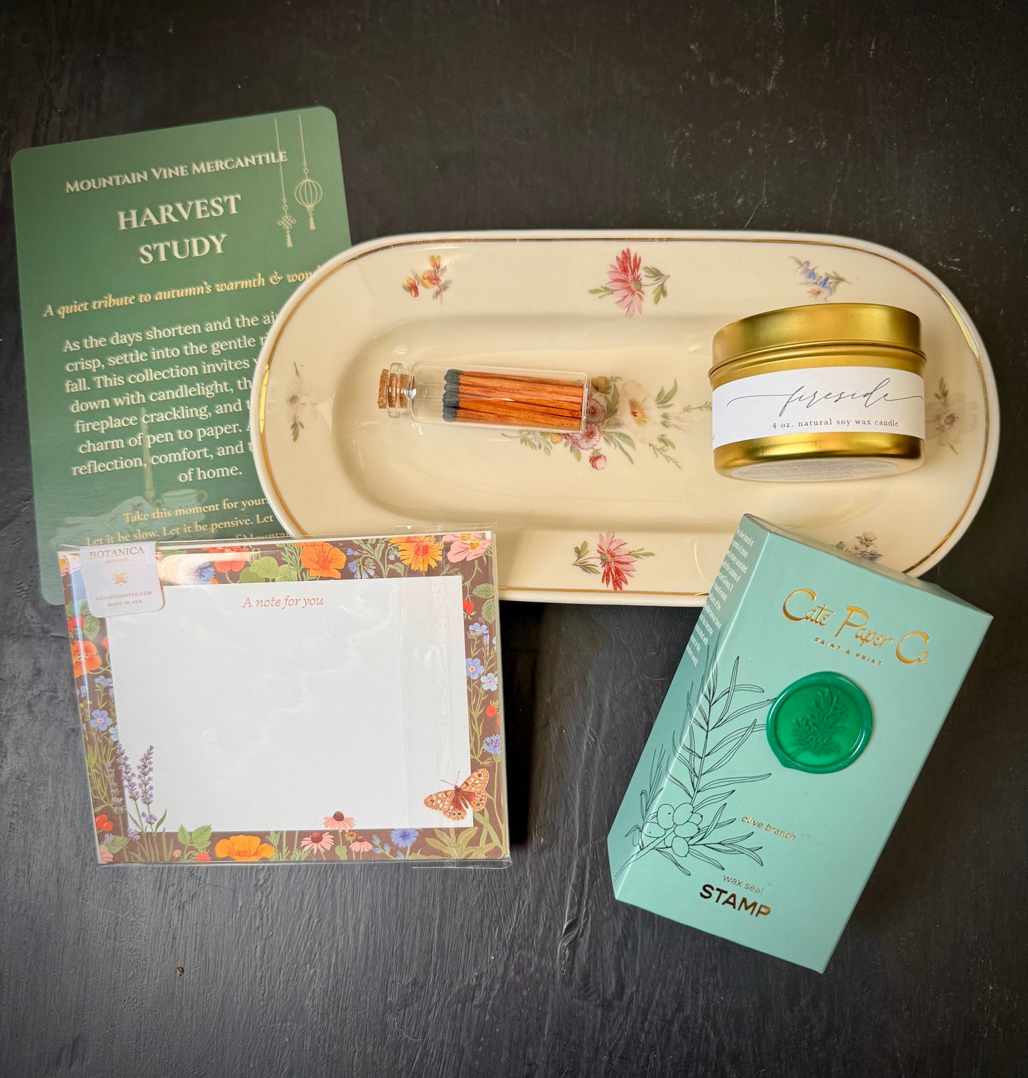 Harvest Study - A Dark Academia Inspired Gift Box