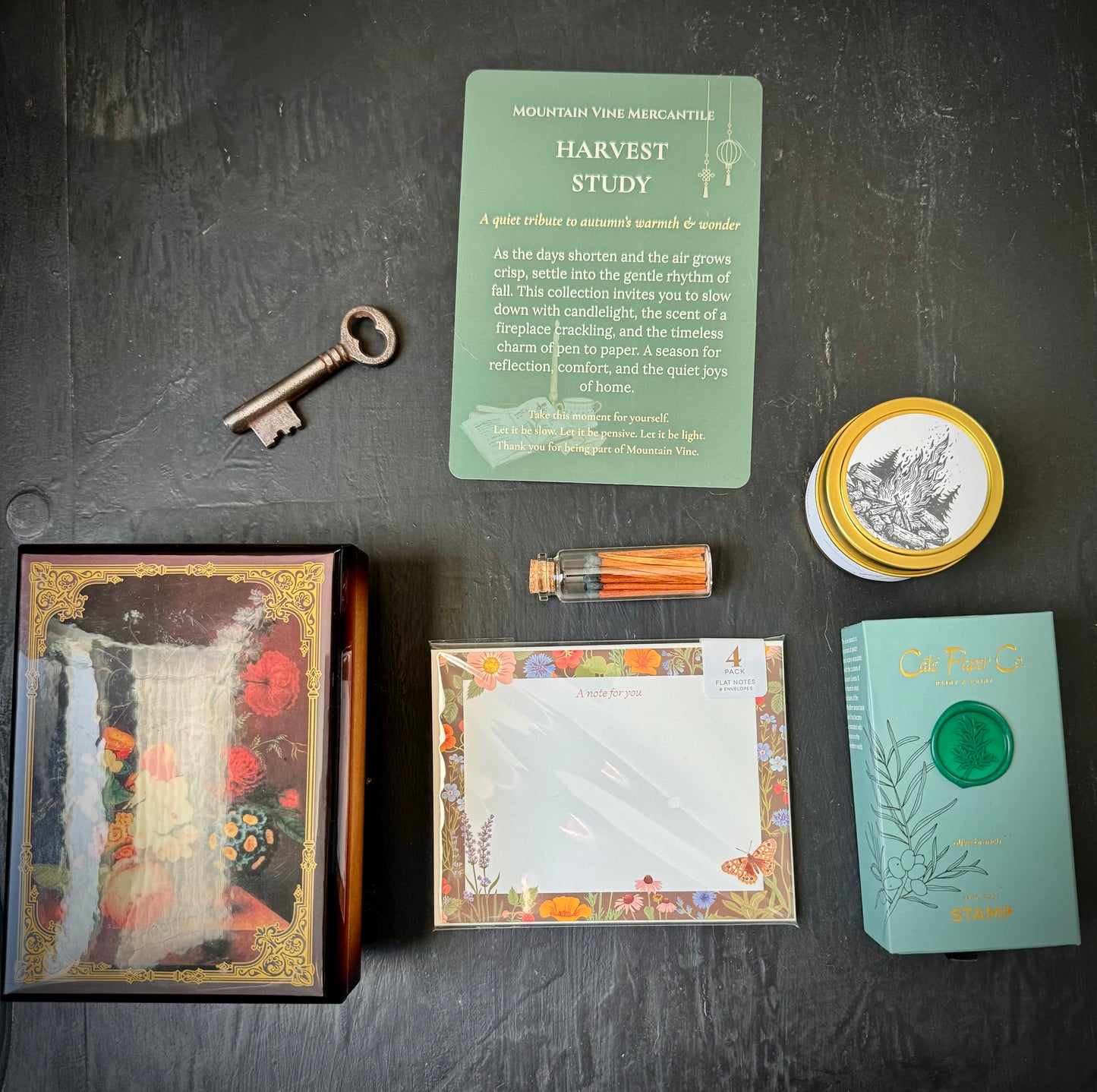 Harvest Study - A Dark Academia Inspired Gift Box