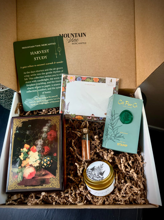 Harvest Study - A Dark Academia Inspired Gift Box